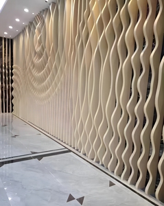 Modern Aluminum Curtain Wall Panel Anodized Surface Contemporary Design for Hotel Interior Decor Customizable Size - Product Image 1
