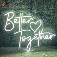 Droshipping Personnalisé Joyeux Anniversaire Oh Baby Better Together enseigne néon extérieur intérieur enseigne néon LED pour les affaires de fête