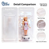 Emballage en blister thermoformé transparent en PET sur mesure, épaisseur 1 mm, protection portable en coque pour jouets de collection