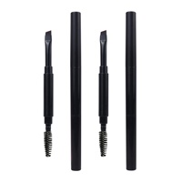 Pinceaux de maquillage double-embout à poils doux pour les yeux, les sourcils, les lèvres et les cils, vente en gros