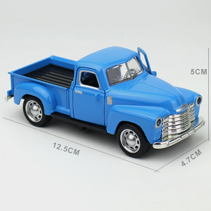 Camionnette miniature Luckykoo Scale Kids en alliage, jouet à tirer en arrière, haute simulation, véhicules en métal moulé sous pression, modèle de <span class=keywords><strong>voiture</strong></span> miniature - Product Image 5
