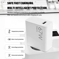 Chargeur Rapide de Voyage Universel GaN USB C PD Type C 67W 120W EU pour Téléphones Mobiles Xiaomi Samsung