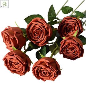 Fiori Artificiali di Rosa in Seta Economici all'Ingrosso, Fiori di Tendenza per Matrimoni e Decorazioni Domestiche - Product Image 4