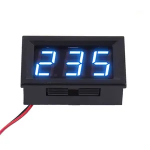 0.56 Mini LED Digital Display Voltmeter Detector DC 0-200V Voltage Measurement Range 3 Wires Blue Display Voltage Monitor Tester