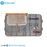 Kit complet d'instruments pour plaque de blocage TPLO 2.0/2.4 pour chirurgie orthopédique vétérinaire, plaque universelle TPLO III et kit de vis pour la chirurgie du genou des animaux de compagnie