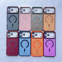 Étui de protection magnétique mat pour iPhone 16 Pro Max avec recharge sans fil, finition givrée