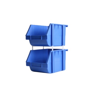 Industrial warehouse stackable plastic parts picking storage boxes bins