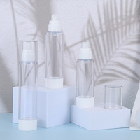 Bouteilles en plastique ABS personnalisées en usine, grande capacité, sous-flacons à pompe à vide pour émulsion, 80ml/100ml/120ml, pour sérum et lotion de soin de la peau