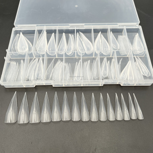 Capsules Popit N14445 pour extensions d'ongles, formes doubles, courbées profondes, type griffes d'aigle, réutilisables, 15 tailles - Product Image 5