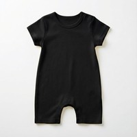 Combinaison Bébé Unisexe en Coton Peigné Doux, Respirant, Lavable, à Boutons Pression aux Épaules, Confortable pour Usage Quotidien, Vente en Gros, OEM ODM