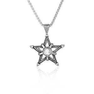 珠宝供应商明星CZ水晶钻石链不锈钢定制项链