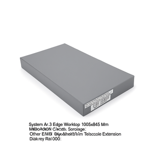 Plan de travail télescopique Fami System Ar 3 Edge 1005x845 mm, gris foncé RAL7000 - Product Image 3