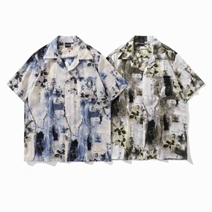 เสื้อเชิ้ตฮาวายลำลองแฟชั่นผู้ชาย แขนสั้น พิมพ์ลาย ปิดกระดุมแถวเดียว ไซส์ <span class=keywords><strong>M</strong></span>-5XL - Product Image 2