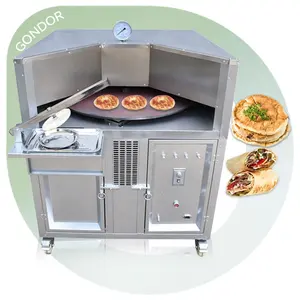 120 Volt Flat Arabic Used Tunnel Naan Making Pita Rotary Pitta Bread Industrial Tortilla Oven for Sale