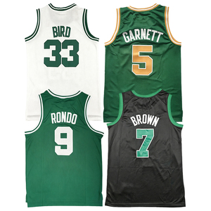 <span class=keywords><strong>Maillot</strong></span> de basket-ball cousu pour hommes Jayson Tatum Jaylen Brown <span class=keywords><strong>Larry</strong></span> <span class=keywords><strong>Bird</strong></span> Paul Pierce Kevin Garnett Rajon Rondo Tailles S-2XL - Product Image 5