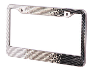 Gradient Màu sắc Bling Bling tấm giấy phép khung chúng tôi tiêu chuẩn thép không gỉ Rhinestone tấm giấy phép khung cho xe - Product Image 4