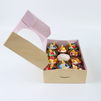 Livraison OEM donut food chocolat papier ondulé boîte à biscuits emballage boîtes postales personnalisées avec logo personnalisé