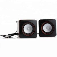 Nouvelles enceintes filaires portables tendance avec super basses, alimentation USB, microphone intégré pour PC portable et ordinateur de bureau