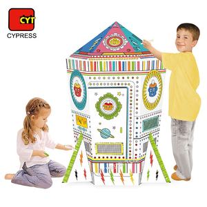 FAI DA TE personalizzato di Doodle Giocattolo di Cartone Razzo Casetta Per Bambini - Product Image 5