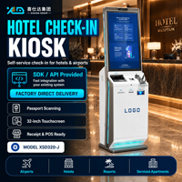 Kiosque d'auto-enregistrement pour hôtel, kiosque d'enregistrement pour hall d'hôtel, service de réception des clients, opérations hôtelières