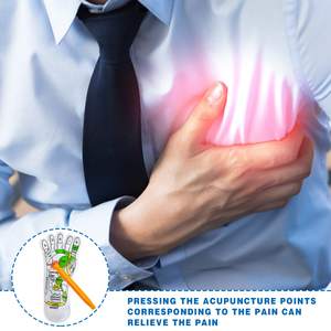 Échantillon gratuit quantité minimale de commande bas vente en gros médecine traditionnelle chinoise Point d'acupuncture thérapie <span class=keywords><strong>pieds</strong></span> SPA messagerie réflexologie chaussettes - Product Image 6