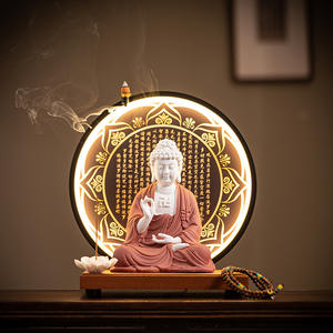 Estatua Grande <span class=keywords><strong>de</strong></span> Cerámica <span class=keywords><strong>de</strong></span> <span class=keywords><strong>Buda</strong></span> Shakyamuni (Tathagata del Sol), Adorno para Decoración Zen del Hogar, Aromático, para Sala <span class=keywords><strong>de</strong></span> Estar, Entrada, Culto Chino - Product Image 4