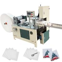 Máquina Automática para Fabricar y Doblar Servilletas de Papel, Controlada por PLC, con Motor de Engranajes, Alta Capacidad 800-2000 Piezas/Min