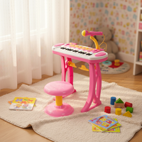 31 touches clavier piano orgue électronique avec microphone et chaise