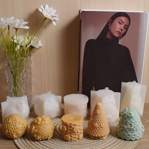 Moule en silicone en forme de nid d'abeille pour bougies en résine, décoration d'intérieur, moule à bougies parfumées, vente en gros - Product Image 3