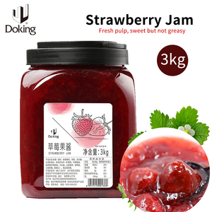 Doking 3kg Embotellado Premium Fruit Jam <span class=keywords><strong>Precio</strong></span> al por mayor Mermelada <span class=keywords><strong>de</strong></span> fresa para té <span class=keywords><strong>de</strong></span> burbujas Ingredientes - Product Image 4