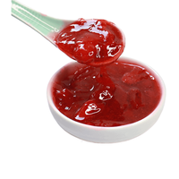 Jam permen buah bahan BubbleTea untuk teh susu roti Smoothie jus stroberi segar 3KG Jam buah stroberi dengan bubur kertas