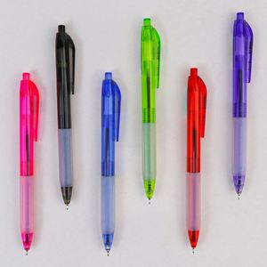 School Plastic <b>Cheap</b> Multicolored Ballpoint Gel Signature <b>Pens</b> with Press Oem Custom Printed logo for Stationery - Product Image 3