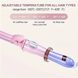 Bigoudi rotatif automatique classique de 1 pouce grand <span class=keywords><strong>fer</strong></span> à friser ondulé baguette à friser en céramique <span class=keywords><strong>pour</strong></span> <span class=keywords><strong>cheveux</strong></span> courts moyens et longs - Product Image 3