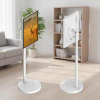 Tablette TV portable intelligente avec écran tactile capacitif de grande taille, sans fil, avec rétroéclairage LED blanc