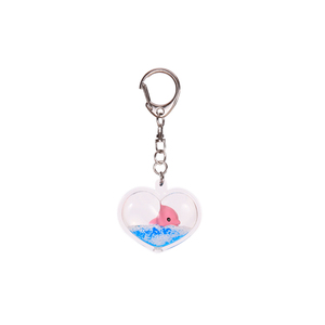 Llaveros con Forma <span class=keywords><strong>de</strong></span> Corazón, Acrílico Transparente con Líquido, Llavero Elegante con Diseño <span class=keywords><strong>de</strong></span> Cristal, Venta al por Mayor, Personalizado, con Figura <span class=keywords><strong>de</strong></span> Anime en el Interior - Product Image 2