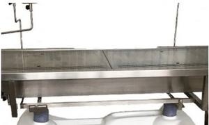 라운드핀 RD-8000S6 고품질 304 스테인레스 스틸 부검 테이블 부검 테이블 법의학 용 부검 - Product Image 4