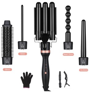 Outils de coiffure 5 en 1 Brosse lissante électrique pour <span class=keywords><strong>cheveux</strong></span> <span class=keywords><strong>Fer</strong></span> <span class=keywords><strong>à</strong></span> friser ondulé <span class=keywords><strong>Fer</strong></span> <span class=keywords><strong>à</strong></span> friser rotatif en céramique automatique - Product Image 6