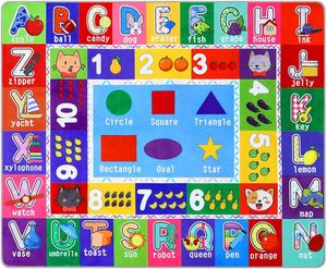 <span class=keywords><strong>Tapis</strong></span> <span class=keywords><strong>de</strong></span> jeu en coton pour bébé, <span class=keywords><strong>tapis</strong></span> d'éveil pour bébé, <span class=keywords><strong>tapis</strong></span> <span class=keywords><strong>de</strong></span> <span class=keywords><strong>sol</strong></span> pour bébé, grand <span class=keywords><strong>tapis</strong></span> super doux et extra épais (0,8 cm) avec surface en peluche, pliable - Product Image 2