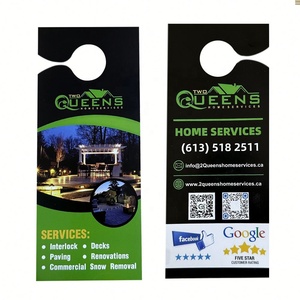 Volante colgante personalizado al por mayor para servicios domésticos: pavimentación, terrazas entrelazadas, renovaciones, quitanieves, marketing. - Product Image 4