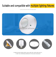 SLS 360 Degrés Réglable Infrarouge PIR Capteur Commutateur Capteur de Mouvement pour Plafond LED Contrôle de la Lumière pour Maison Hôtel Utilisation Linux