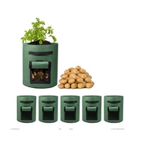Sacs de culture personnalisés bon marché 1 3 5 7 10 20 30 50 100 gallons pour plantes de pommes de terre de jardin Pots d'aération tissu en feutre pour la culture de légumes