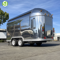 Goeasy Commercial Aluminum Full Kitchen Equipment Fast Coffee Kiosk Catering Truck Mobile Beer Food Vend Trailer Sale
