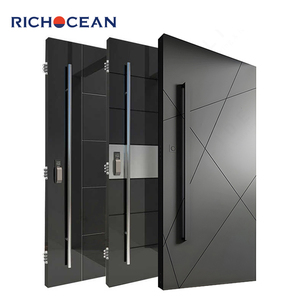 <span class=keywords><strong>Porte</strong></span> d'entrée <span class=keywords><strong>de</strong></span> sécurité personnalisée RICHOCEAN, fabriquée à l'usine <span class=keywords><strong>de</strong></span> Foshan, avec serrure intelligente, pour hôtels, portes pivotantes, <span class=keywords><strong>prix</strong></span> - Product Image 3