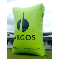 Grands sacs publicitaires gonflables personnalisés en PVC en forme de croustilles avec ventilateur intégré pour la publicité extérieure