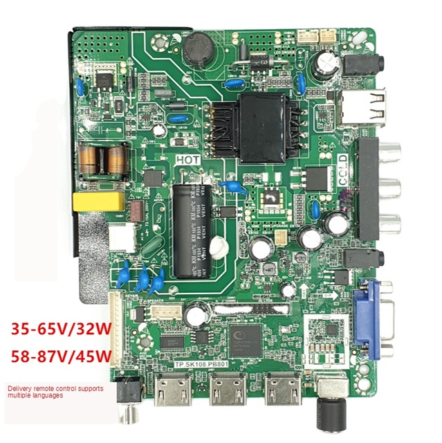 Custom Pcba New Lehua V53 chip motherboard TP.SK108.PB801 three-in-one drive board 3