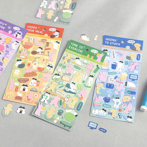 1 hoja por paquete, serie Join Me, <span class=keywords><strong>arte</strong></span> de pegatinas estilo coreano para diarios creativos, collage DIY - Product Image 2