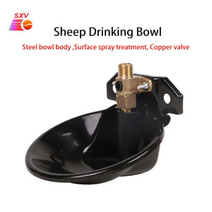 Nuovo bevitore di <span class=keywords><strong>animali</strong></span> in acciaio bevitori automatici di pecore ciotola di acqua con valvola di rame attrezzature agricole - Product Image 3