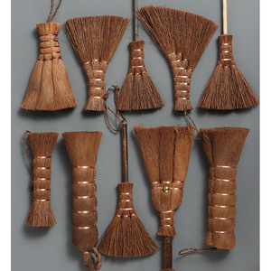 Brosse à thé en poils de coco brun, grande taille, faite à la main, pour le nettoyage des bols de Kung Fu, usage domestique - Product Image 1