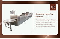 Unité de production de barres chocolatées personnalisées à petite échelle, machine de production de barres chocolatées, ligne de production de barres chocolatées