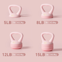 Kettlebell professionnel en plastique coloré réglable multi-poids pour usage commercial en salle de sport et à domicile, certifié ISO9001 CE